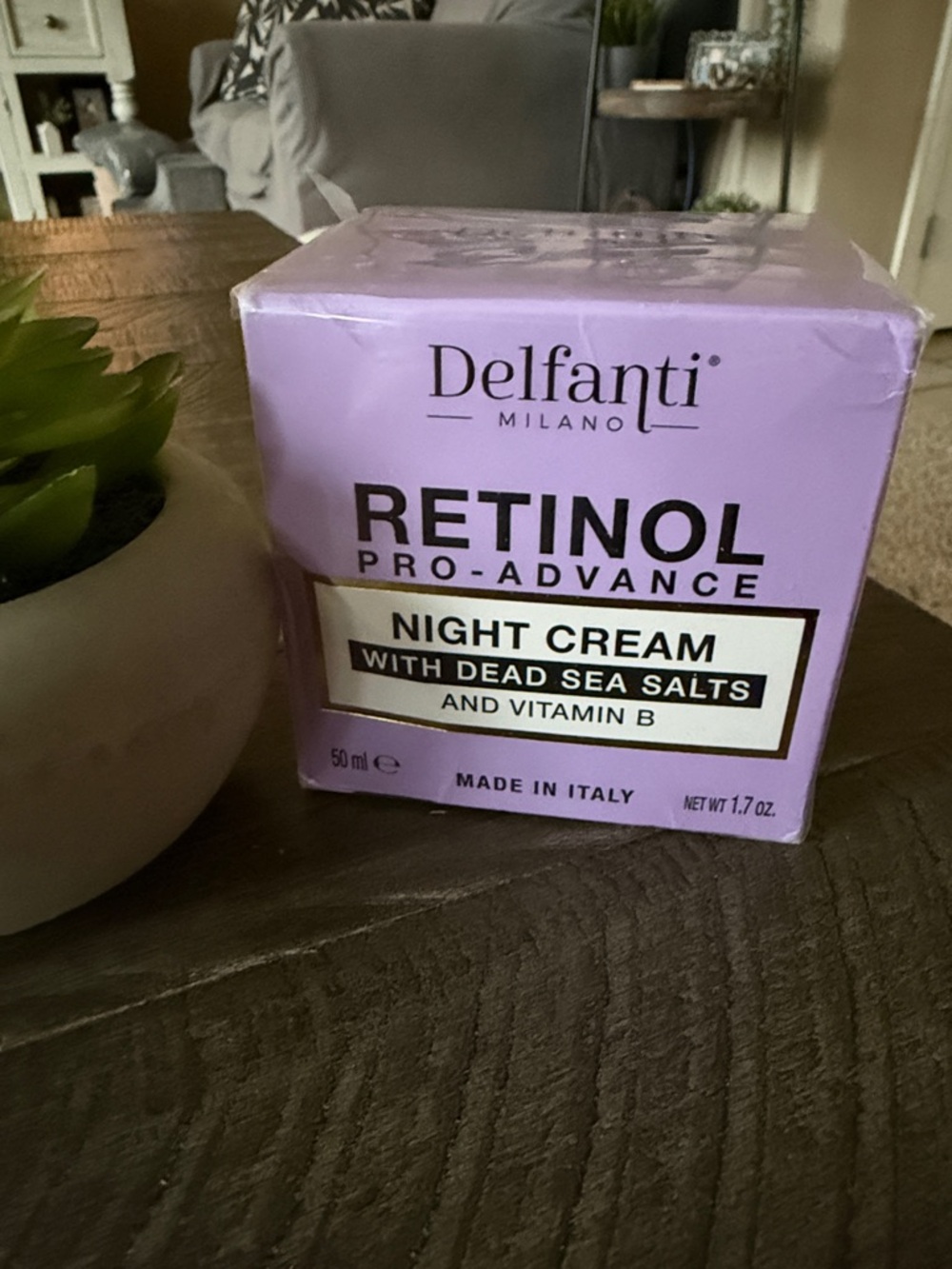 Delfanti Retinol Pro-Advance Night Cream with Dead Sea Salts and Vitamin B